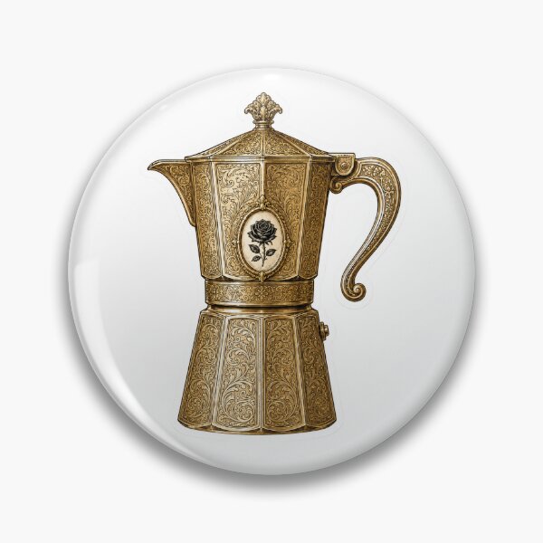 Item preview, Heritage Midnight Rose Caffettiera designed and sold by TheOriginalShayCo.