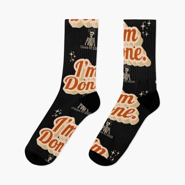 Item preview, I’m Done Class of 2026 – Funny Graduation Skeleton Design – Retro Graduate Humor designed and sold by azLittleLuxur.
