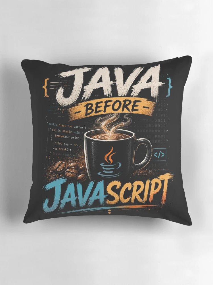 Thumbnail 3 of 4, Pillow, Java before Java script designed and sold by Pecata.