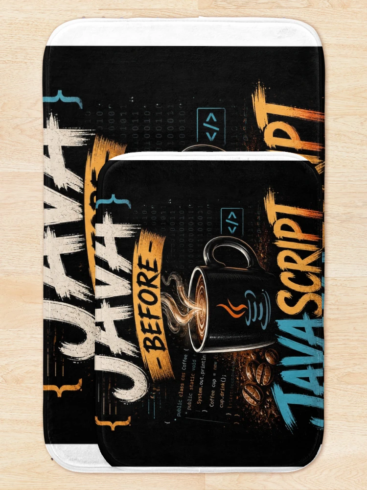Thumbnail 5 of 6, Bath Mat, Java before Java script designed and sold by Pecata.