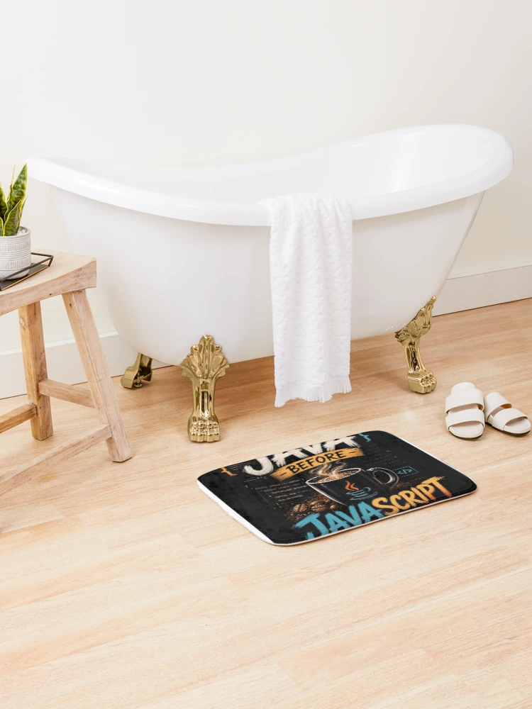 Thumbnail 2 of 6, Bath Mat, Java before Java script designed and sold by Pecata.
