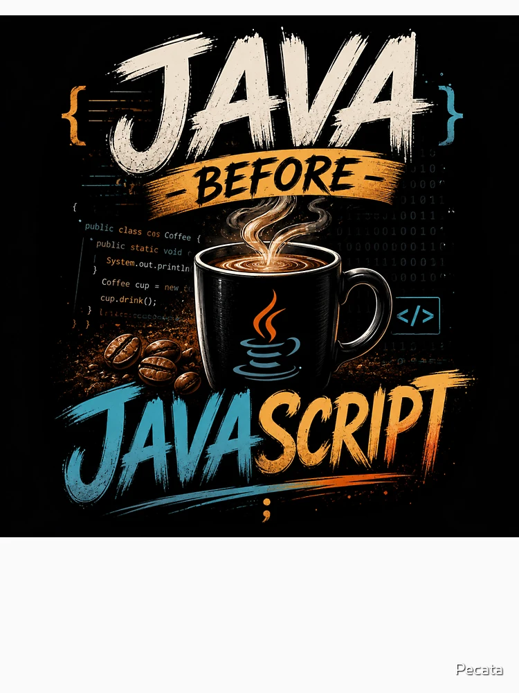 Aperçu 4 sur 4. Débardeur dos nageur avec l'œuvre Java avant JavaScript créée et vendue par Pecata.
