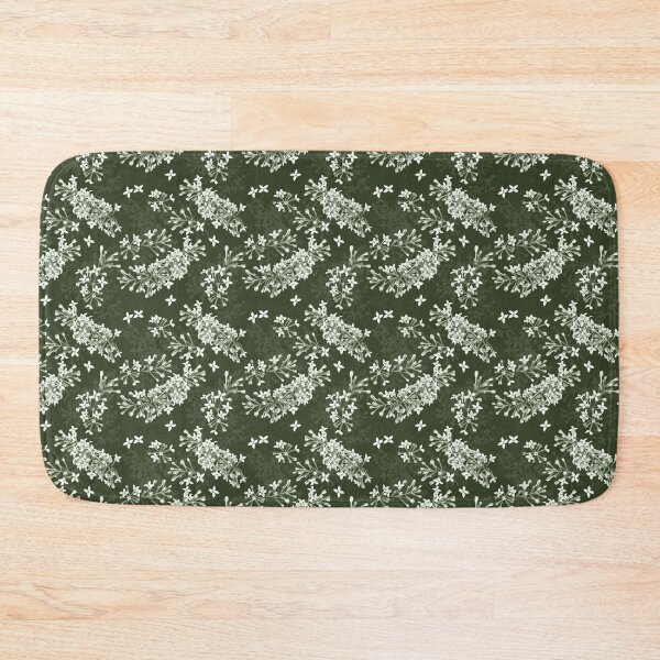 Item preview, Syringa small flower pattern - Green designed and sold by Hide&Quill.