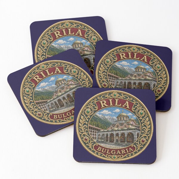 Item preview, Rila, Bulgaria – Monastery arcades, domes & mountain scenery designed and sold by Girih.