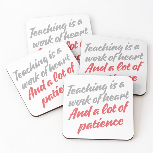 Item preview, Teaching Is a Work of Heart and a Lot of Patience Funny Teacher T-Shirt Gift Tee designed and sold by BananaPrint.