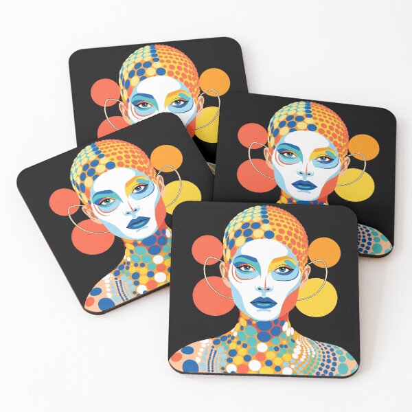 Item preview, Pop Art Graphic Woman Portrait Colorful Festival designed and sold by G-M-Designs.