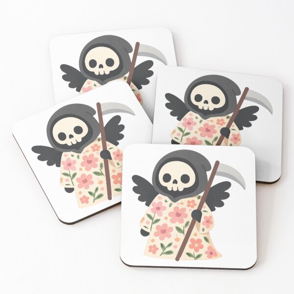 Item preview,  Death with flowers designed and sold by uunaa.