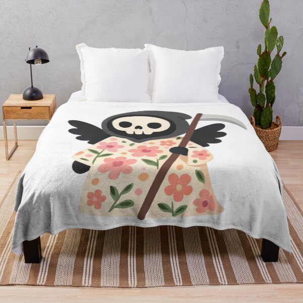 Item preview, Death with flowers designed and sold by uunaa.