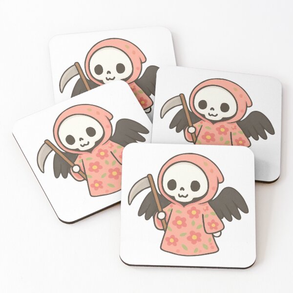 Item preview, Death with flowers designed and sold by uunaa.