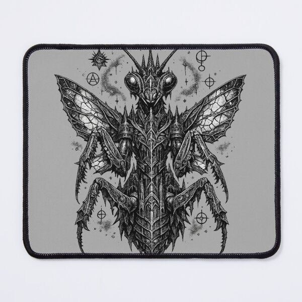Item preview, Dark Occult Praying Mantis Neo-Traditional Tattoo Art - Gothic Insect Sigil designed and sold by Horizon Prime.