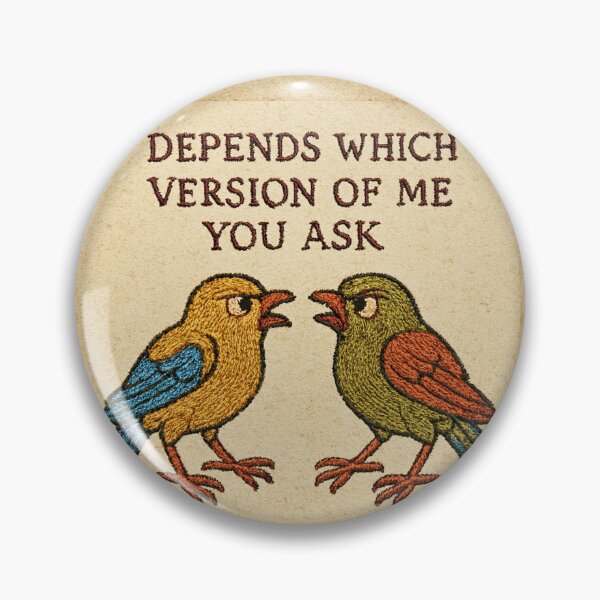 Item preview, Gemini Zodiac Inspired Meme – Medieval Embroidery Animal Art designed and sold by doinitzart.