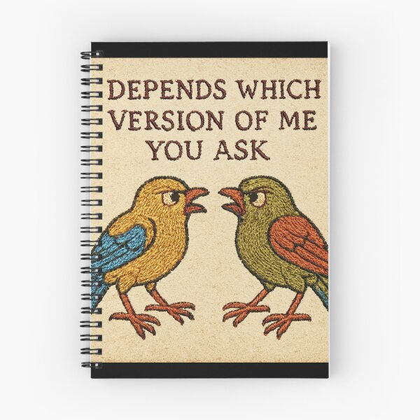 Item preview, Gemini Zodiac Inspired Meme – Medieval Embroidery Animal Art designed and sold by doinitzart.