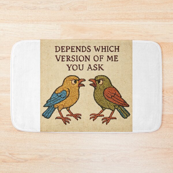 Item preview, Gemini Zodiac Inspired Meme – Medieval Embroidery Animal Art designed and sold by doinitzart.