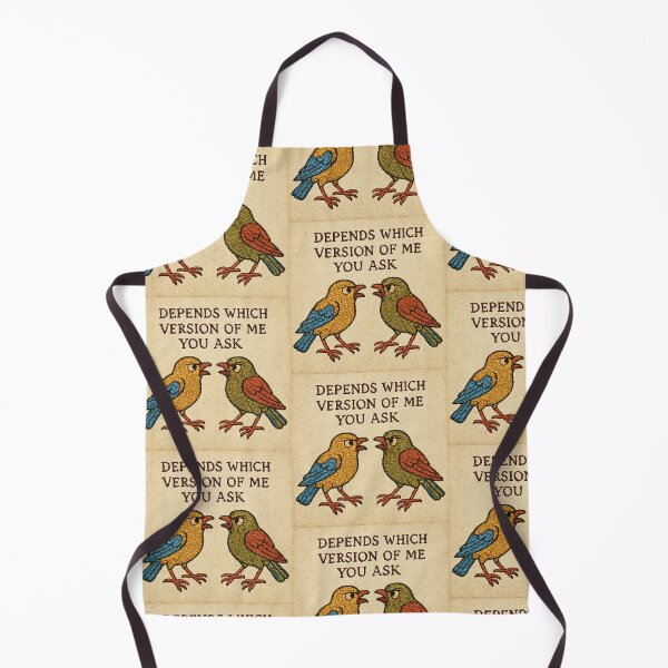 Item preview, Gemini Zodiac Inspired Meme – Medieval Embroidery Animal Art designed and sold by doinitzart.