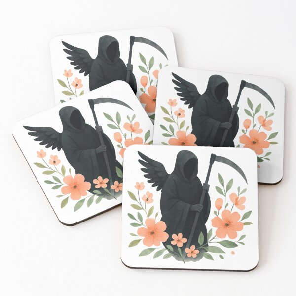 Item preview, Death with flowers designed and sold by uunaa.