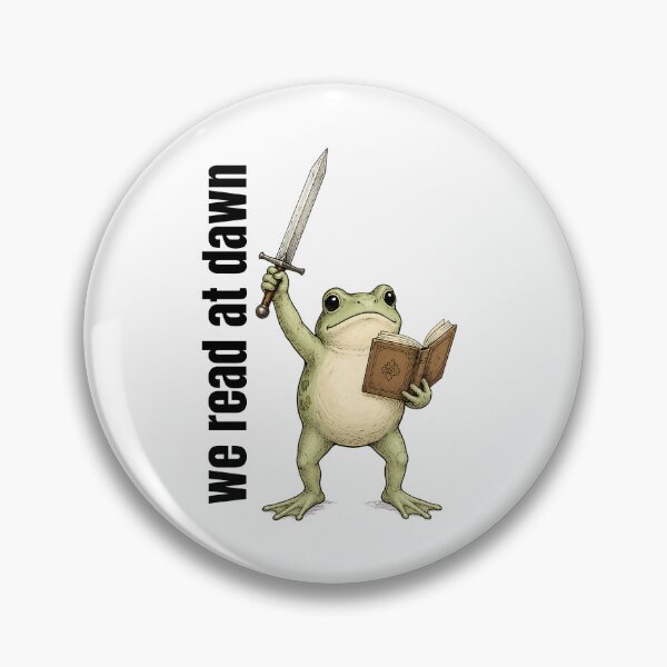Item preview, Funny Warrior Frog Reading Book Fantasy Sword Frog Cute Medieval Animal Nerd Humor designed and sold by CutOutIdols.