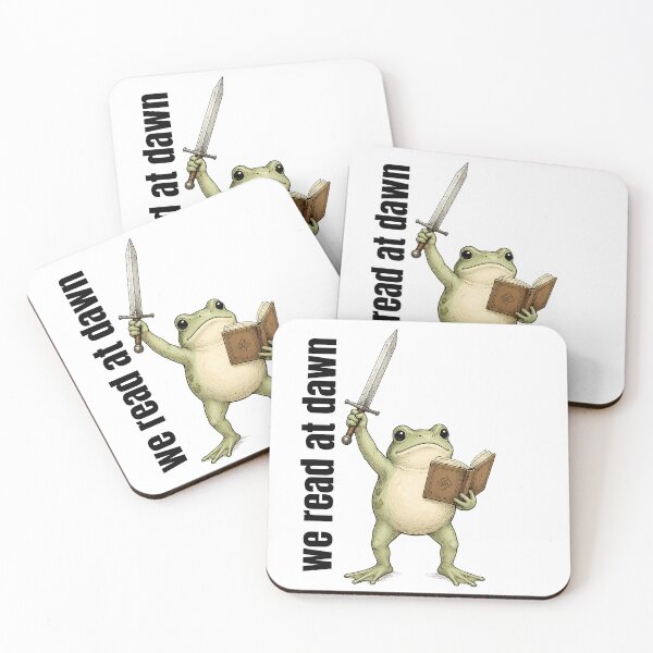 Item preview, Funny Warrior Frog Reading Book Fantasy Sword Frog Cute Medieval Animal Nerd Humor designed and sold by CutOutIdols.