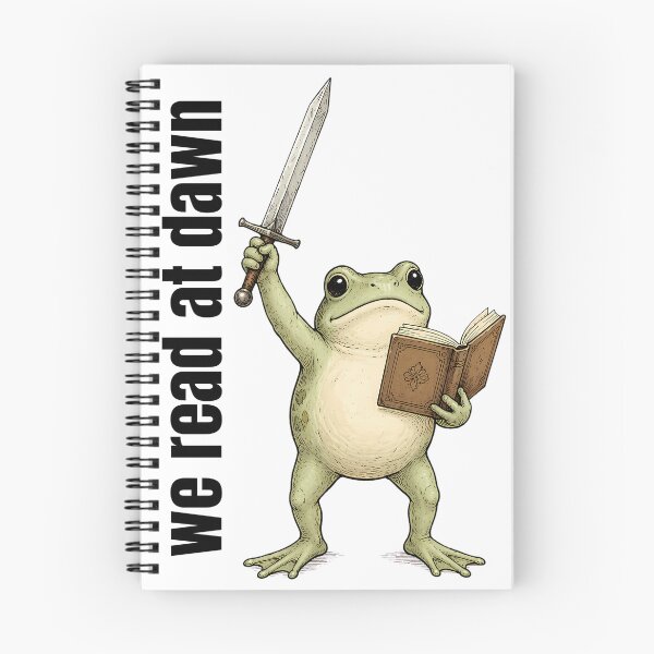 Item preview, Funny Warrior Frog Reading Book Fantasy Sword Frog Cute Medieval Animal Nerd Humor designed and sold by CutOutIdols.