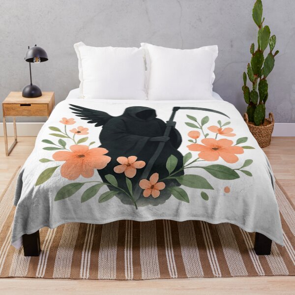 Item preview, Death with flowers designed and sold by uunaa.