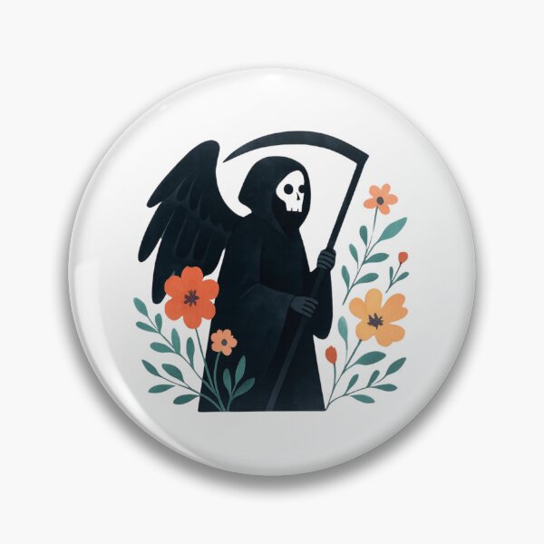 Item preview,  Death with flowers designed and sold by uunaa.