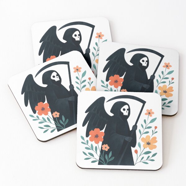 Item preview,  Death with flowers designed and sold by uunaa.