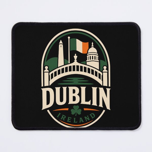 Item preview, Dublin Ireland Vintage Travel Badge T-Shirt – Irish City Souvenir designed and sold by Lyfeinsights.