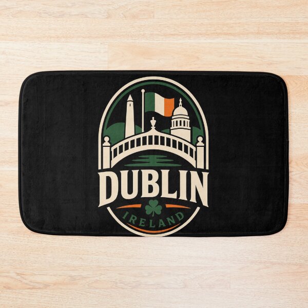 Item preview, Dublin Ireland Vintage Travel Badge T-Shirt – Irish City Souvenir designed and sold by Lyfeinsights.