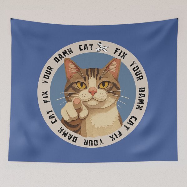 Item preview, Fix your DAMN CAT designed and sold by TNR helps cats.