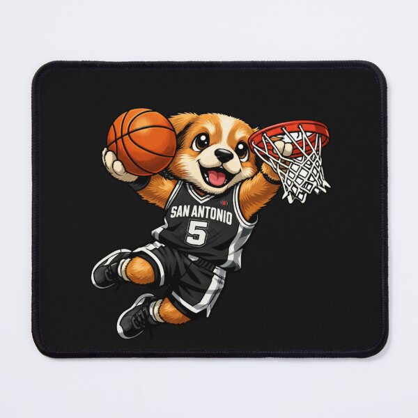 Item preview, Cute Puppy Dog Basketball Player San Antonio designed and sold by Tsugraf Designs.