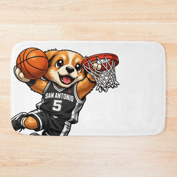 Item preview, Cute Puppy Dog Basketball Player San Antonio designed and sold by Tsugraf Designs.