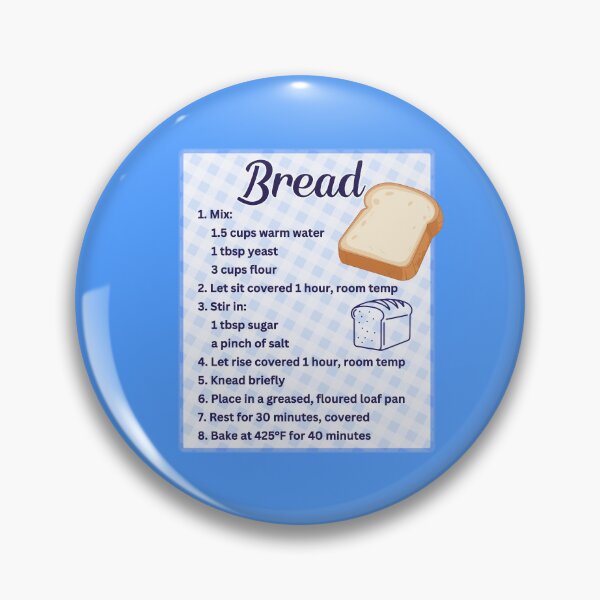 Item preview, Basic Bread Recipe Design – Cozy Baking Kitchen Art designed and sold by ThisIsDebbie.