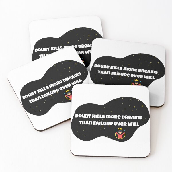 Item preview, Doubt Kills More Dreams Than Failure Ever Will Quote | Motivational Mindset Design | Inspirational Sticker designed and sold by Pandey14.