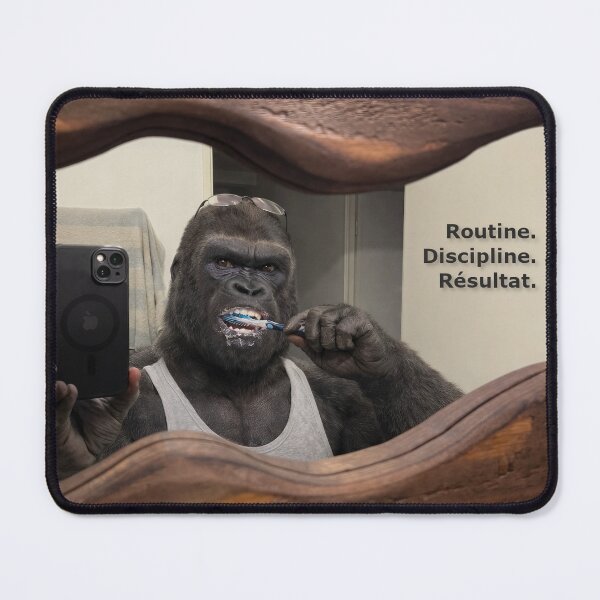 Item preview, Routine, Discipline, Result – Gorilla, Motivation designed and sold by Z-G-P.