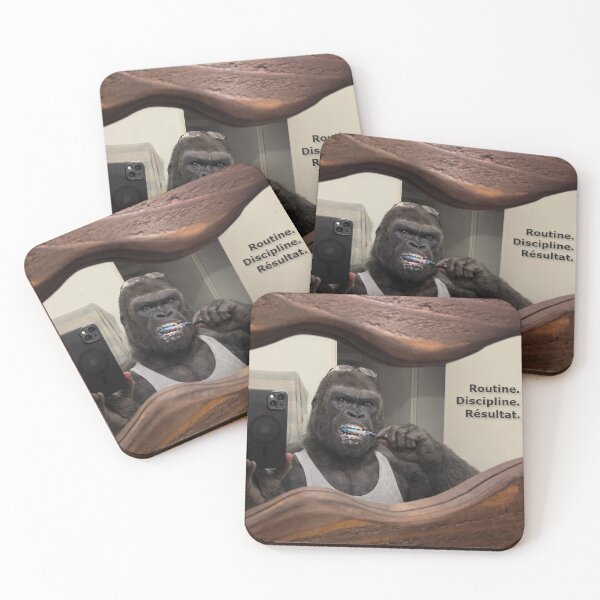 Item preview, Routine, Discipline, Result – Gorilla, Motivation designed and sold by Z-G-P.
