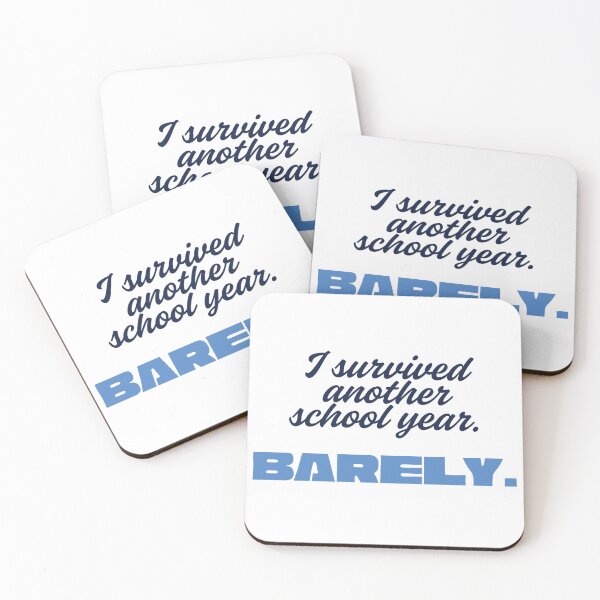 Item preview, I Survived Another School Year Barely Funny Teacher T-Shirt End of Year Gift Tee designed and sold by BananaPrint.