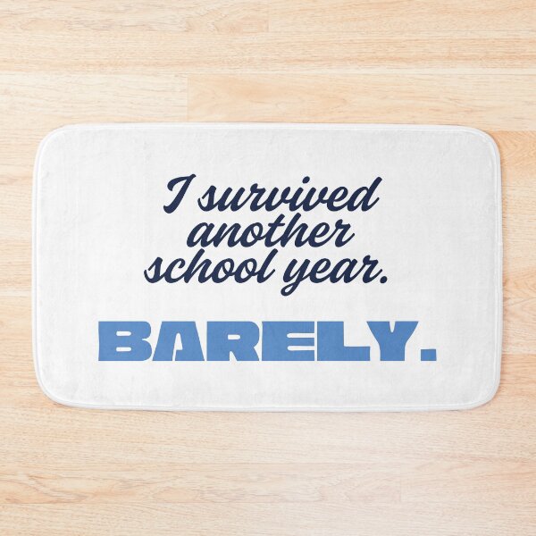 Item preview, I Survived Another School Year Barely Funny Teacher T-Shirt End of Year Gift Tee designed and sold by BananaPrint.