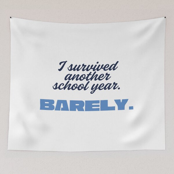 Item preview, I Survived Another School Year Barely Funny Teacher T-Shirt End of Year Gift Tee designed and sold by BananaPrint.