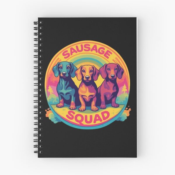 Item preview, Sausage Squad Retro Dachshund Group Design designed and sold by Rafael Bee.