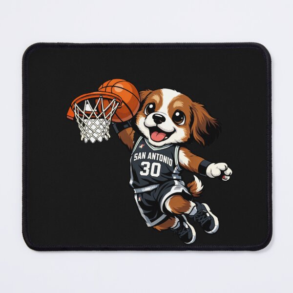 Item preview, Cute Dog Basketball Dunker San Antonio Style designed and sold by Tsugraf Designs.