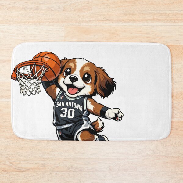Item preview, Cute Dog Basketball Dunker San Antonio Style designed and sold by Tsugraf Designs.