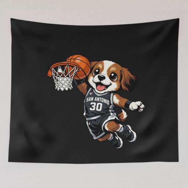 Item preview, Cute Dog Basketball Dunker San Antonio Style designed and sold by Tsugraf Designs.