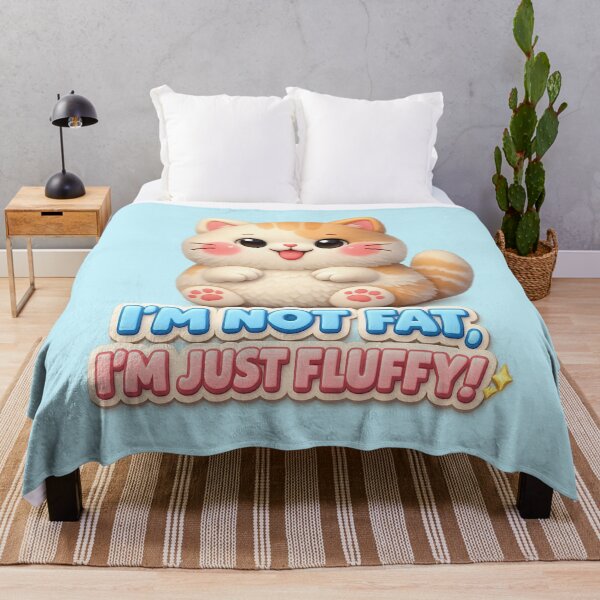 Item preview, 3D Pastel Cute Fluffy Cat Funny Quote designed and sold by Nusha Creations.