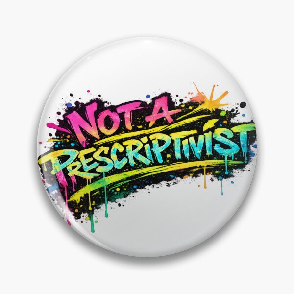 Item preview, I'm Not a Prescriptivist - No Prescriptivism Graffiti designed and sold by Nerd Romance Café.