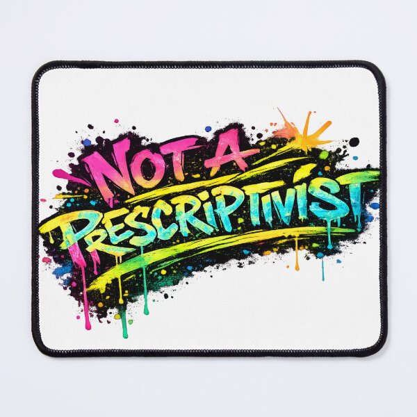 Item preview, I'm Not a Prescriptivist - No Prescriptivism Graffiti designed and sold by Nerd Romance Café.