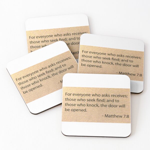 Item preview, Matthew 7:8 designed and sold by di-Vera-Rosati.