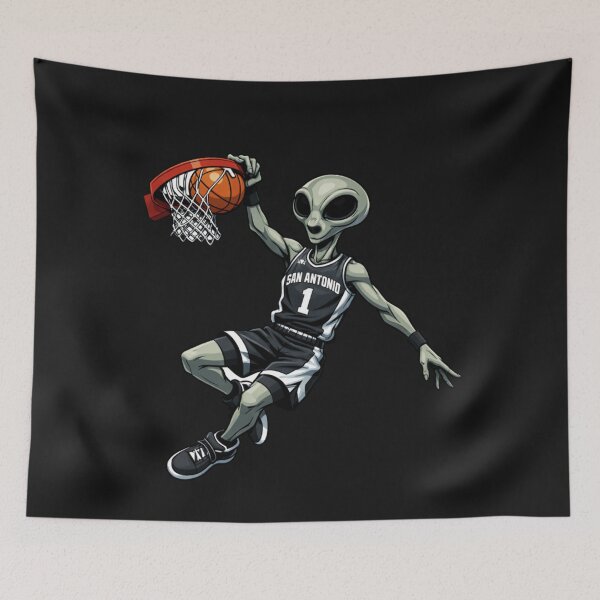 Item preview, Alien Basketball Player San Antonio Dunk designed and sold by Tsugraf Designs.