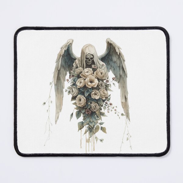 Item preview, Angel of death with a bouquet of flowers designed and sold by uunaa.
