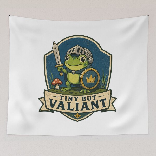 Item preview, Tiny but Valiant Frog Knight designed and sold by Kurogami13.