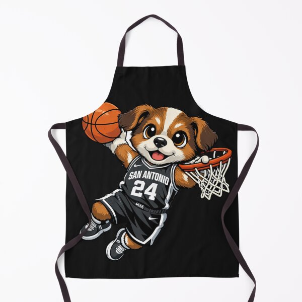 Item preview, Cute Dog Basketball Player Dunking Hoop designed and sold by Tsugraf Designs.