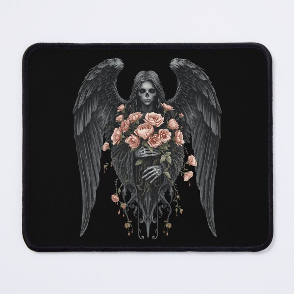 Item preview, Angel of death with a bouquet of flowers designed and sold by uunaa.